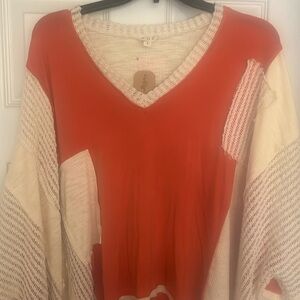 Stunning new Coral and Ivory POL top!